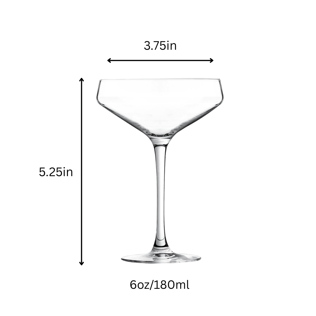 Nick And Nora Glass 6oz - (Set of 2, 4, or 6) - POPvault