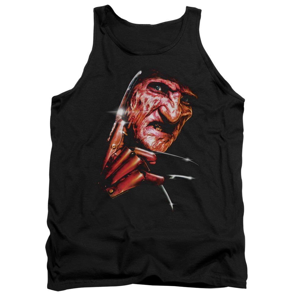 Nightmare On Elm Street Freddys Face Mens Tank Top Shirt Black Officially Licensed - POPvault