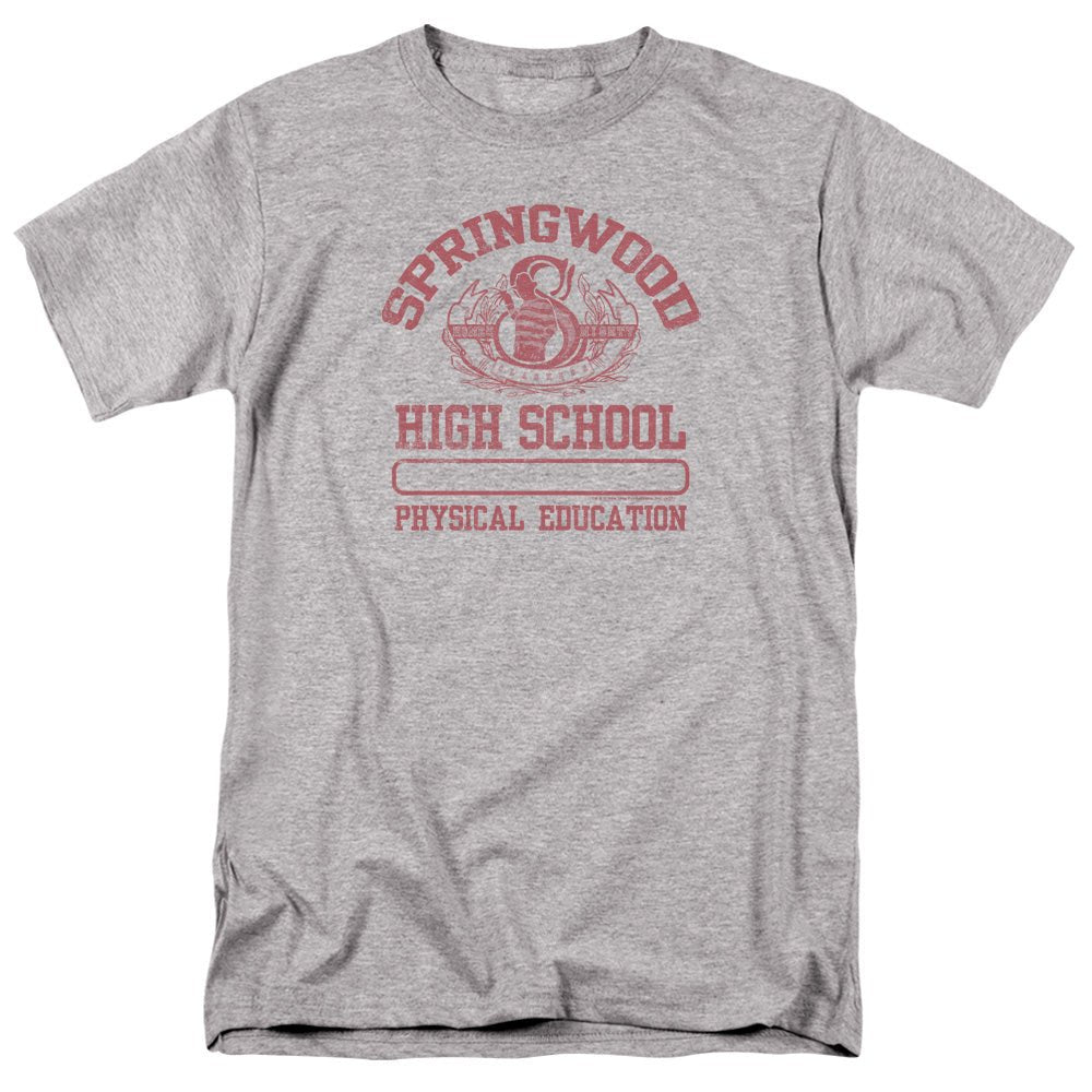 Nightmare On Elm Street Springwood High Mens T Shirt Athletic Heather Officially Licensed - POPvault