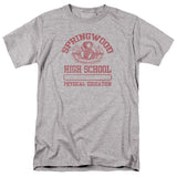 Nightmare On Elm Street Springwood High Mens T Shirt Athletic Heather Officially Licensed - POPvault