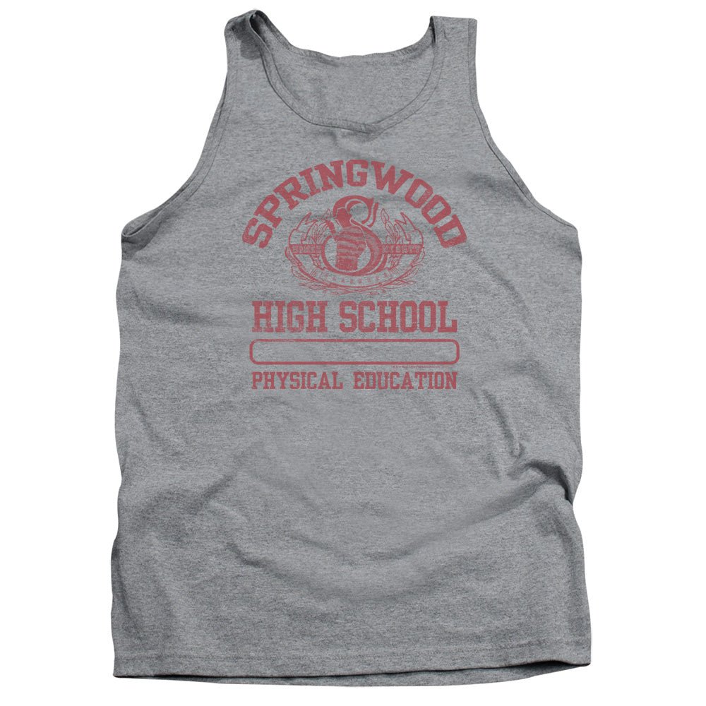 Nightmare On Elm Street Springwood High Mens Tank Top Shirt Athletic Heather Officially Licensed - POPvault