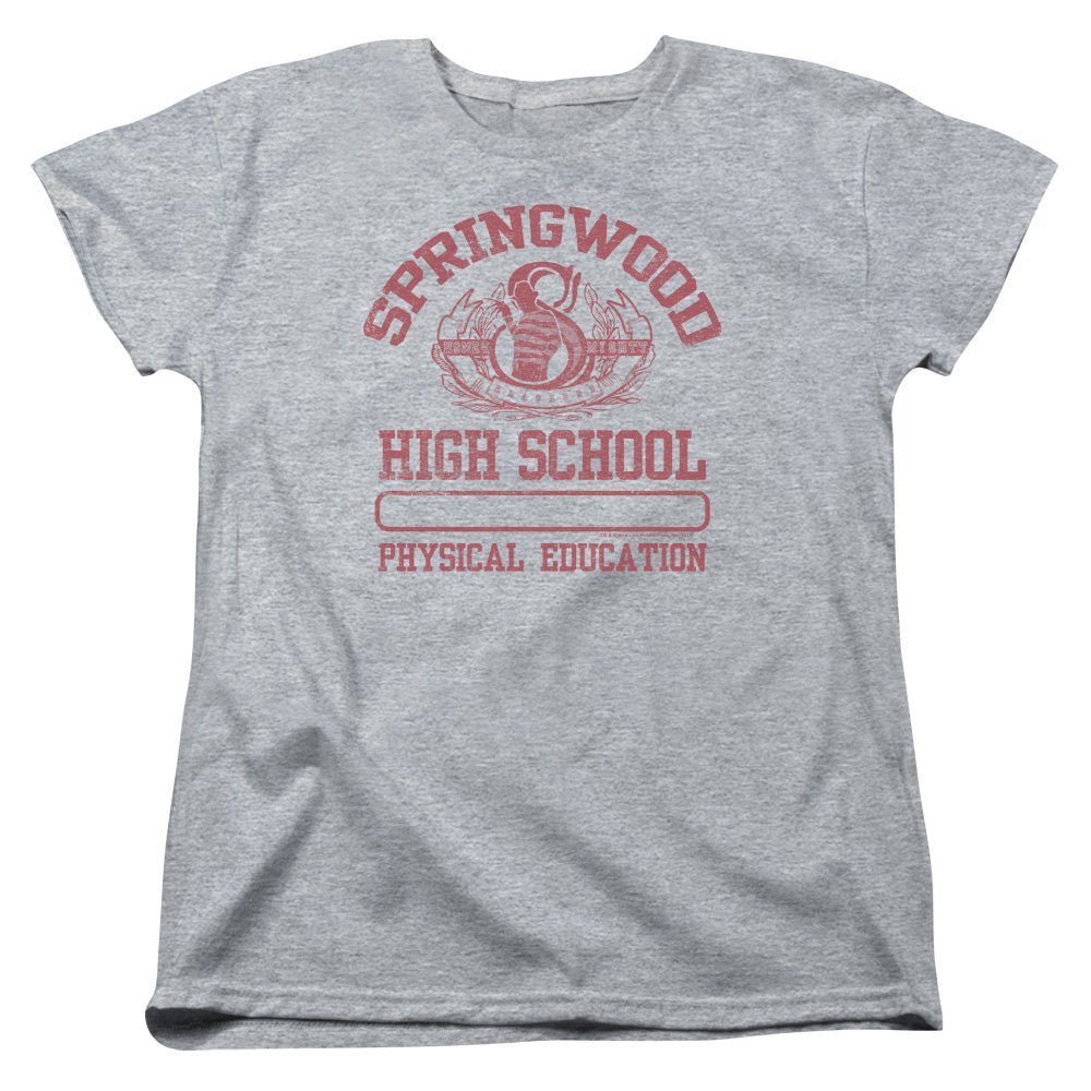 Nightmare On Elm Street Springwood High Womens T Shirt Athletic Heather Officially Licensed - POPvault