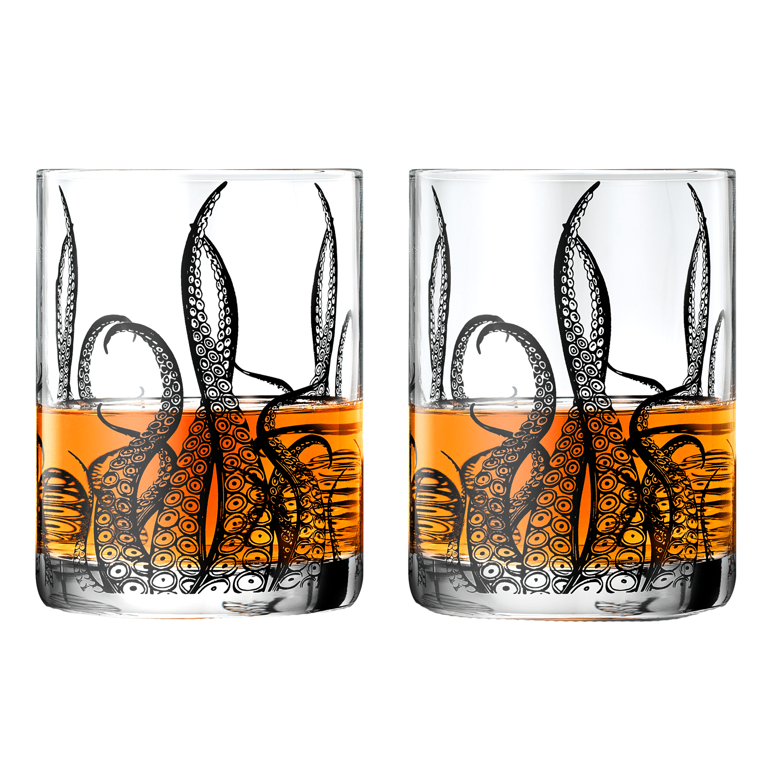 Octopus Tentacle 9 Oz. Whiskey Glasses (Set Of 2) - POPvault