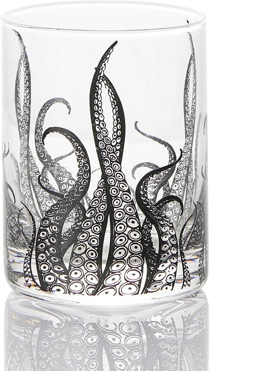 Octopus Tentacle 9 Oz. Whiskey Glasses (Set Of 2) - POPvault