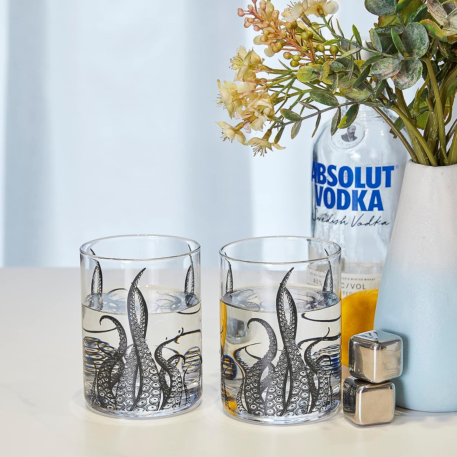 Octopus Tentacle 9 Oz. Whiskey Glasses (Set Of 2) - POPvault
