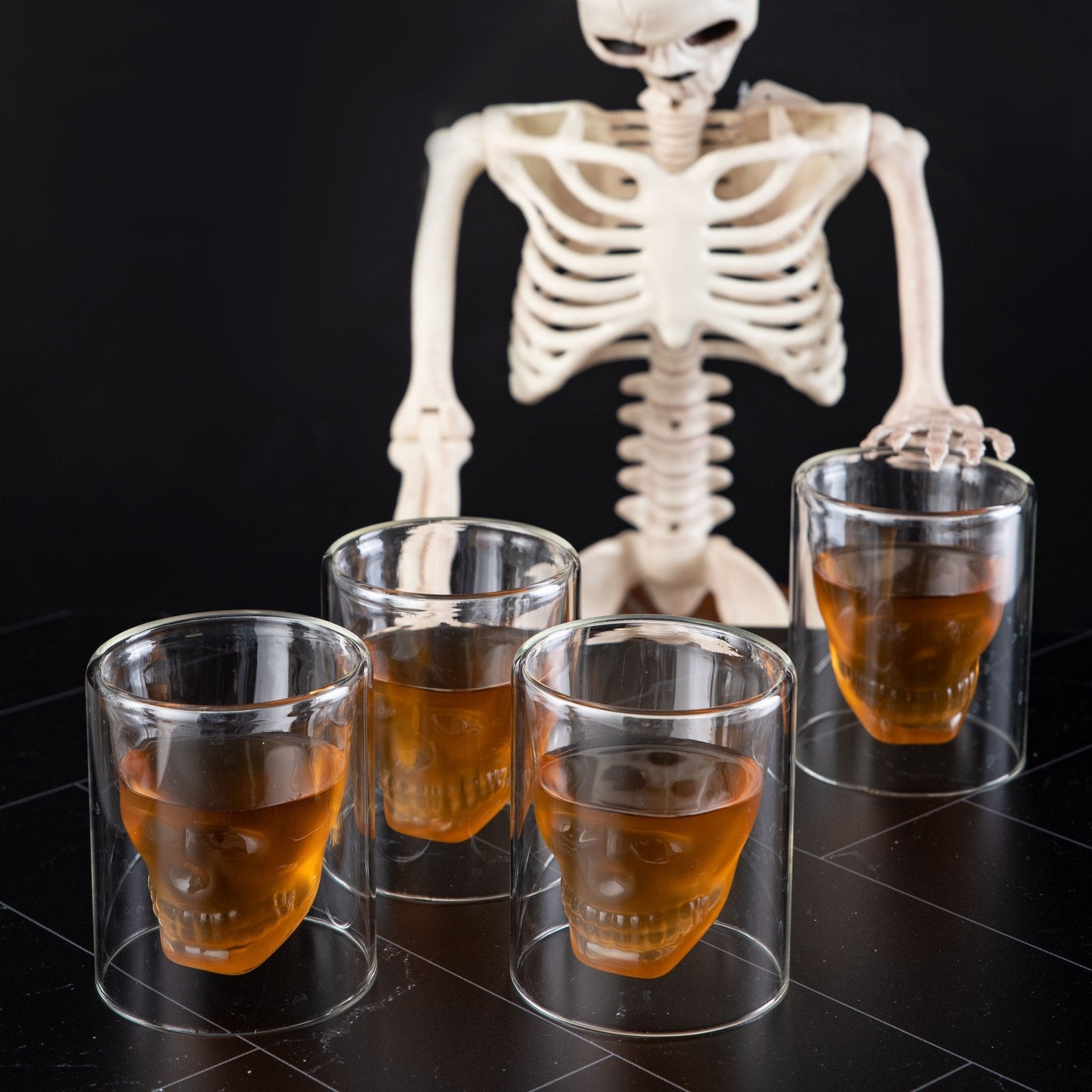 Old Fashioned Skull Glasses 8.5oz - POPvault