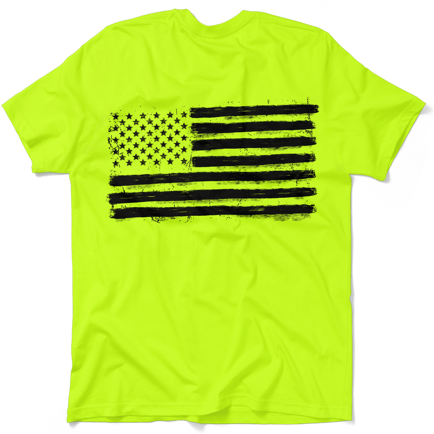 Old Glory - Safety Yellow Hi - Vis T-Shirt - POPvault