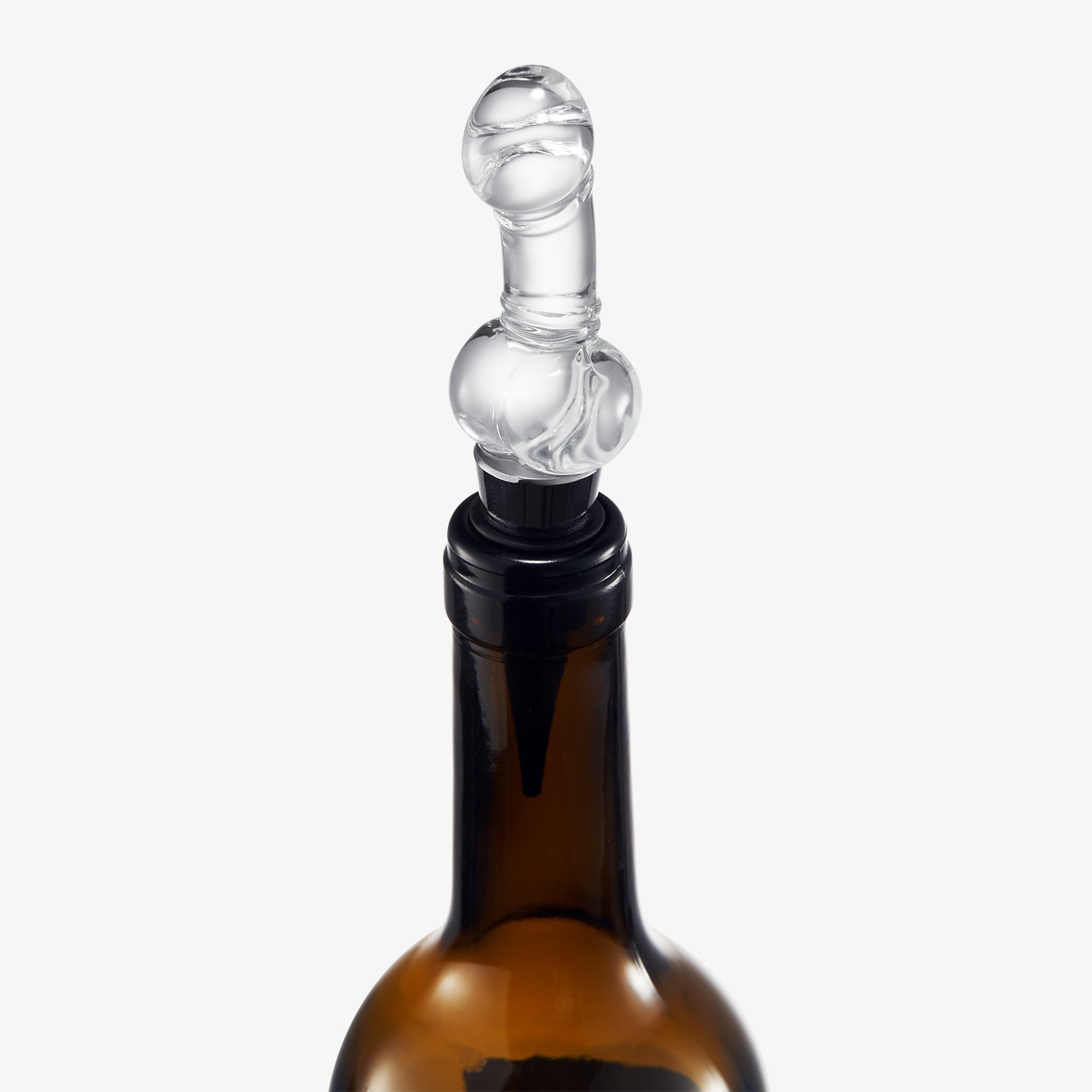 Phallus Silicone And Glass Wine Bottle Stopper - POPvault
