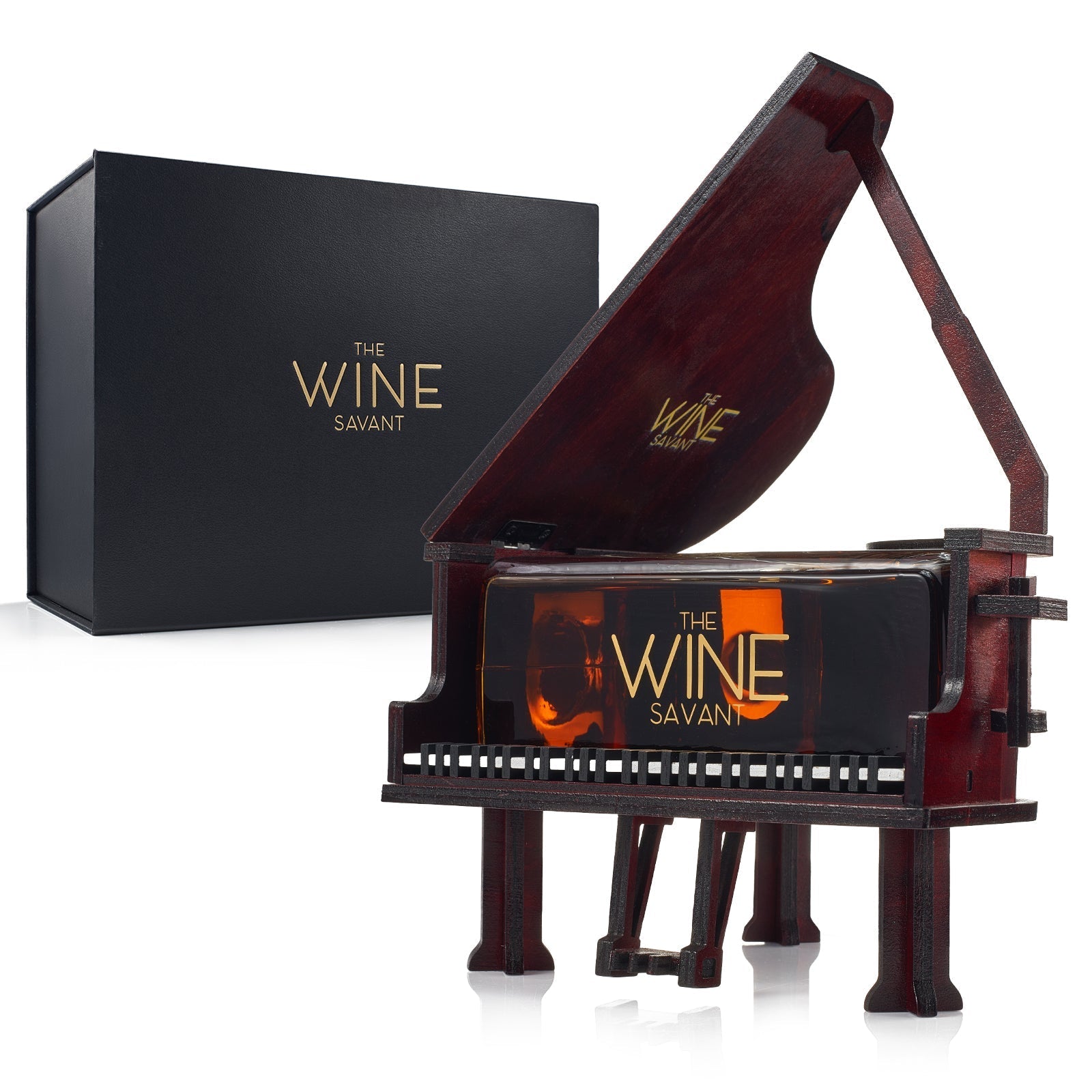 Piano Shaped 25 Oz. Whiskey Decanter With Gift Box - POPvault