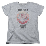 Pink Floyd Animals Tour 77 Womens T Shirt Athletic Heather - POPvault