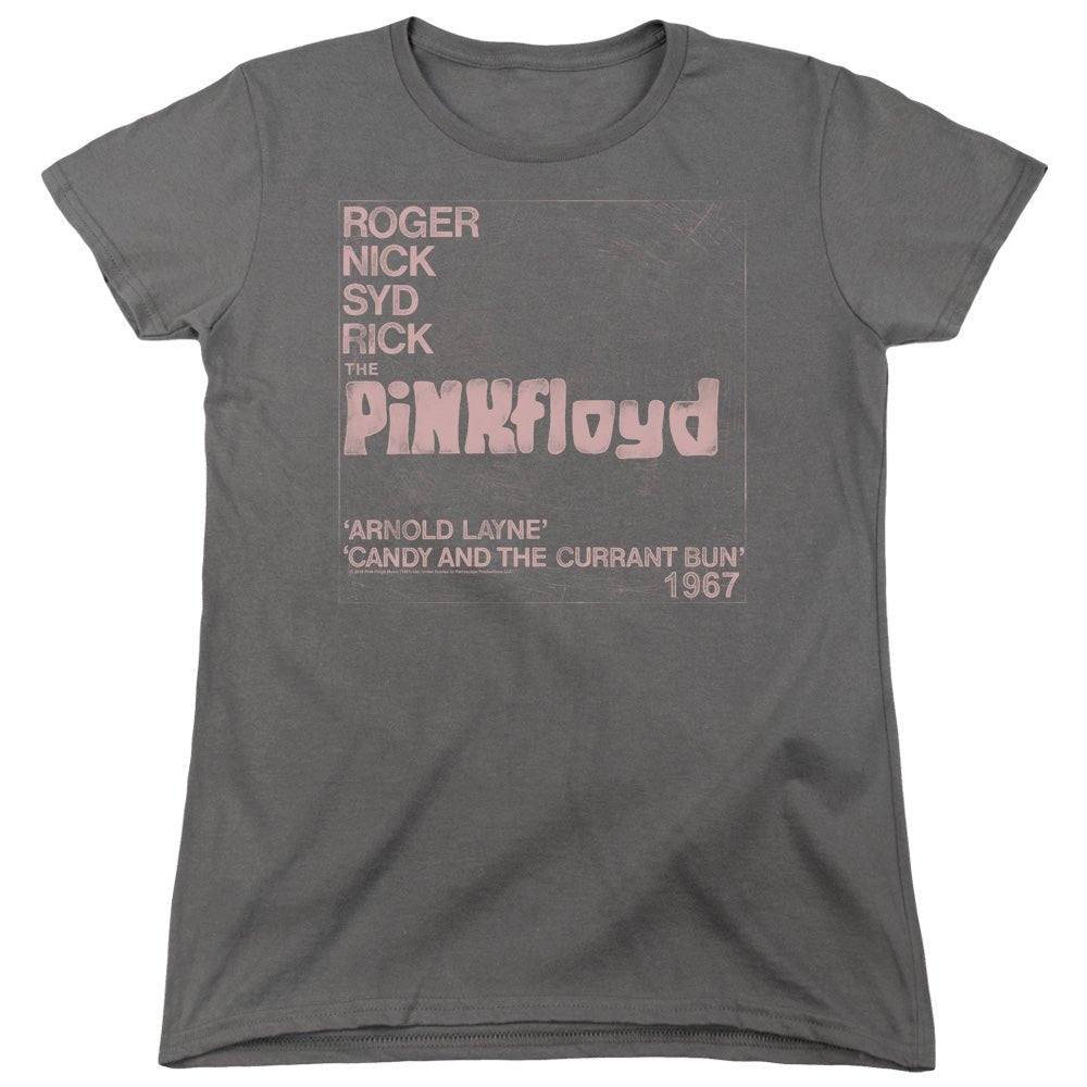 Pink Floyd Arnold Layne Womens T Shirt Charcoal - POPvault
