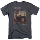 Pink Floyd Faded Animals Mens T Shirt Charcoal - POPvault