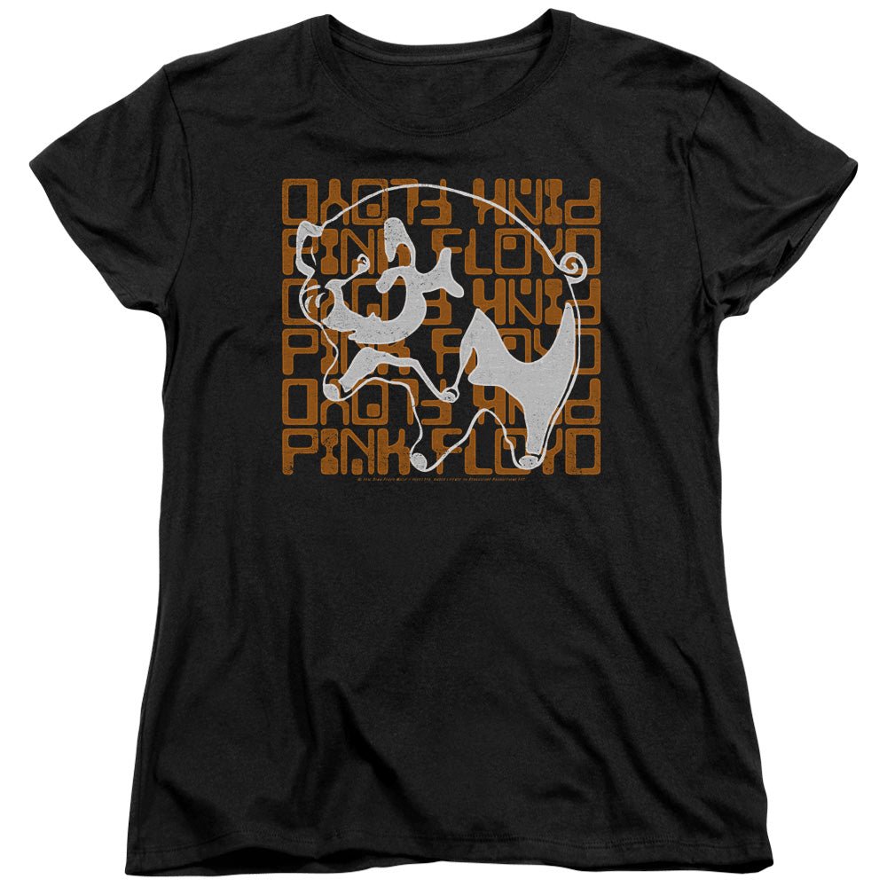 Pink Floyd Pig Womens T Shirt Black - POPvault