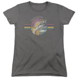 Pink Floyd Welcome To The Machine Womens T Shirt Charcoal - POPvault