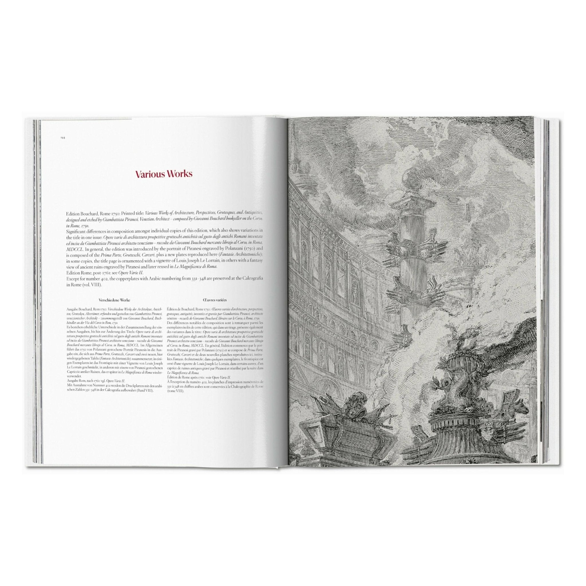 Piranesi. The Complete Etchings (German, French, English)-POPvault