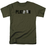 Platoon Logo Mens T Shirt Military Green Officially Licensed - POPvault