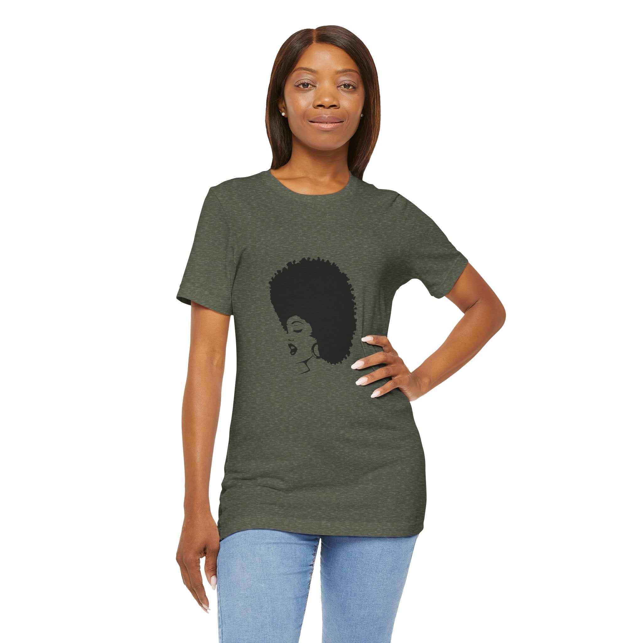 POP Culture Classics 70's Afro Unisex Jersey Short Sleeve T-Shirt - POPvault