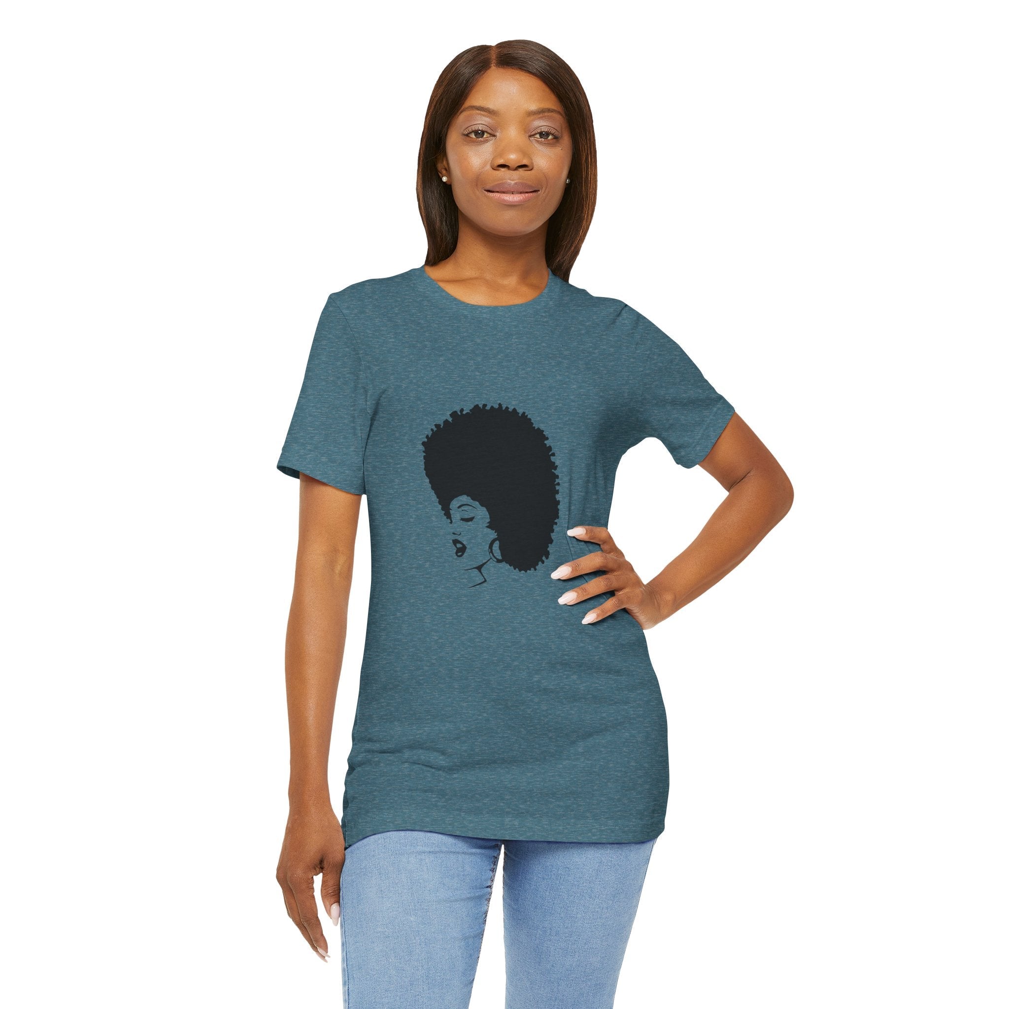POP Culture Classics 70's Afro Unisex Jersey Short Sleeve T-Shirt - POPvault