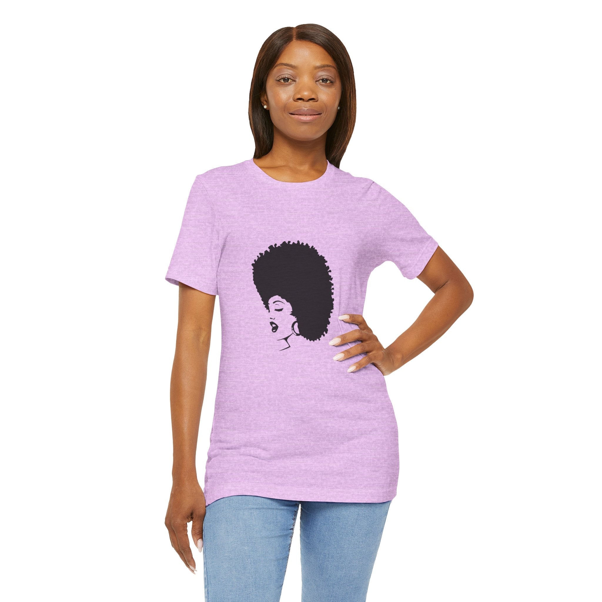 POP Culture Classics 70's Afro Unisex Jersey Short Sleeve T-Shirt - POPvault