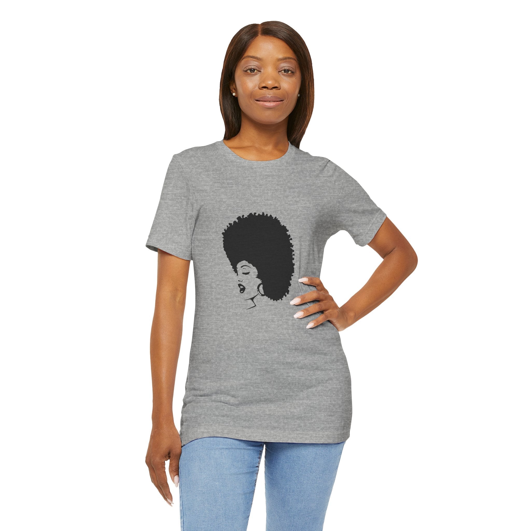 POP Culture Classics 70's Afro Unisex Jersey Short Sleeve T-Shirt - POPvault