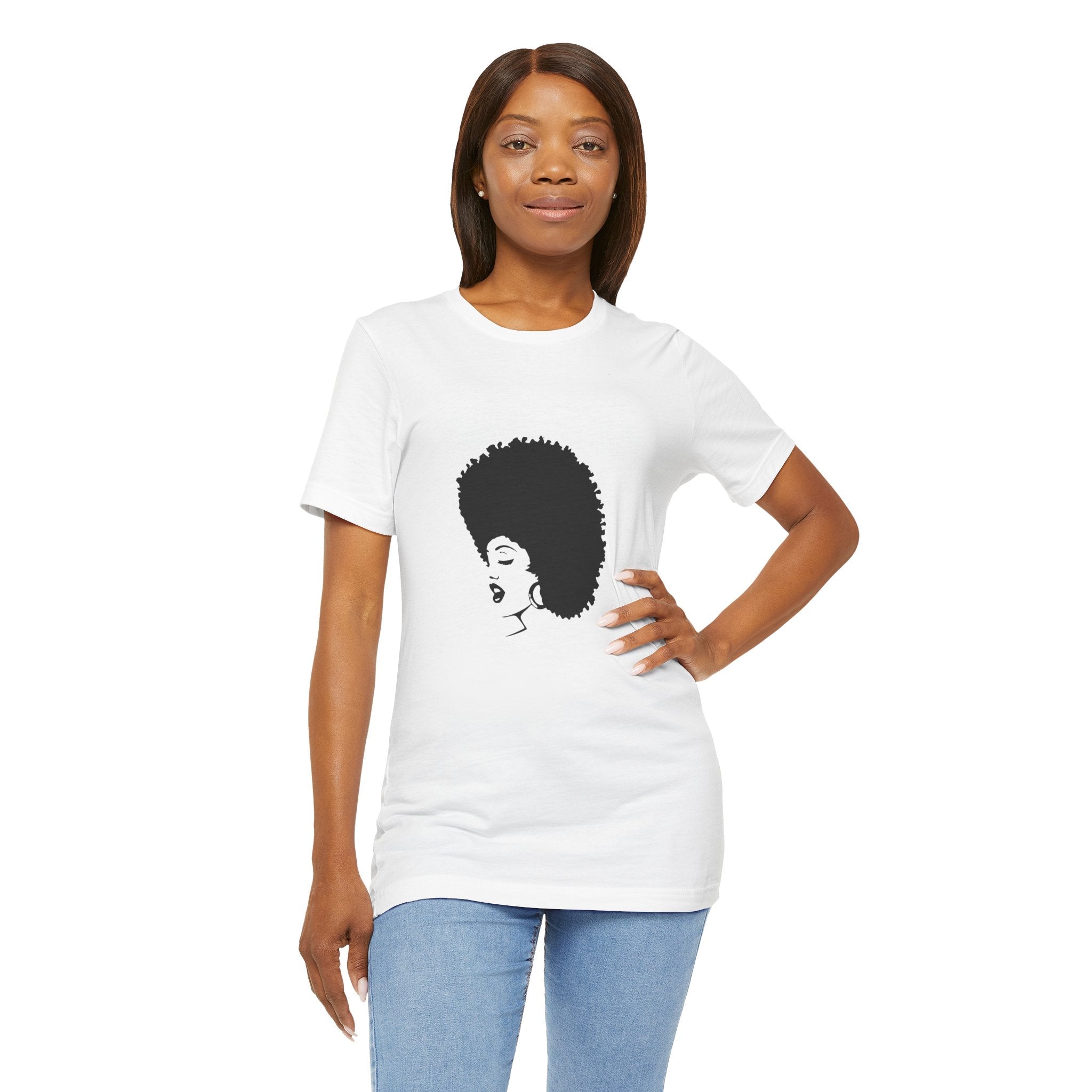 POP Culture Classics 70's Afro Unisex Jersey Short Sleeve T-Shirt - POPvault