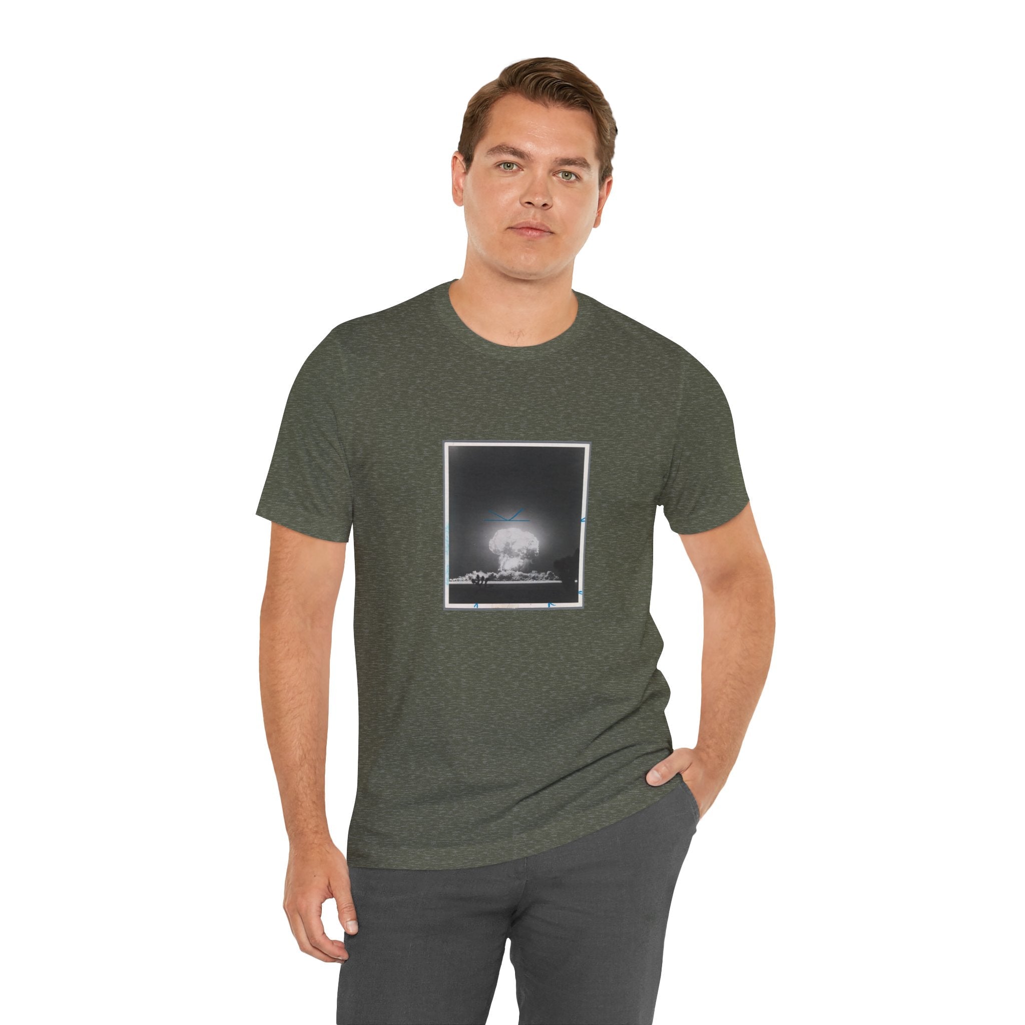 POP Culture Classics Atomic Bomb Test Image Unisex Jersey Short Sleeve T-Shirt - POPvault