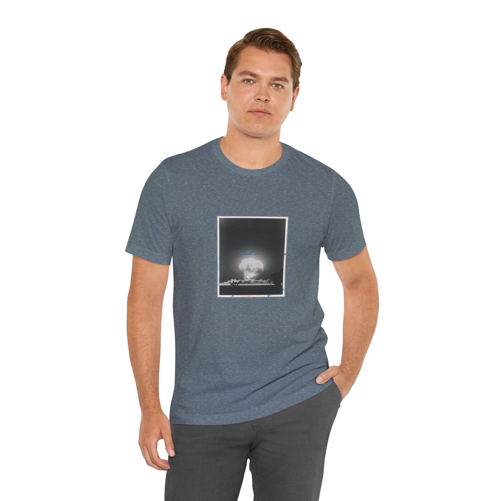 POP Culture Classics Atomic Bomb Test Image Unisex Jersey Short Sleeve T-Shirt - POPvault