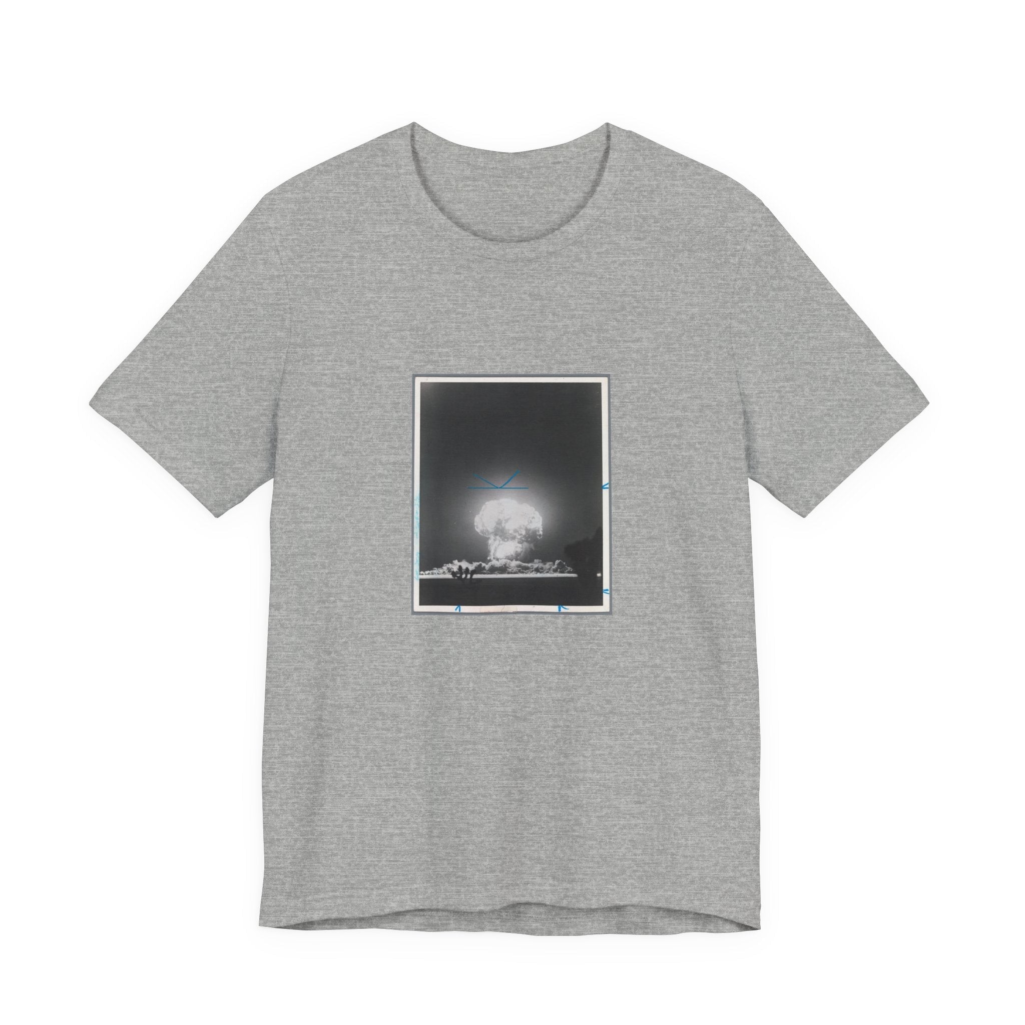 POP Culture Classics Atomic Bomb Test Image Unisex Jersey Short Sleeve T-Shirt - POPvault