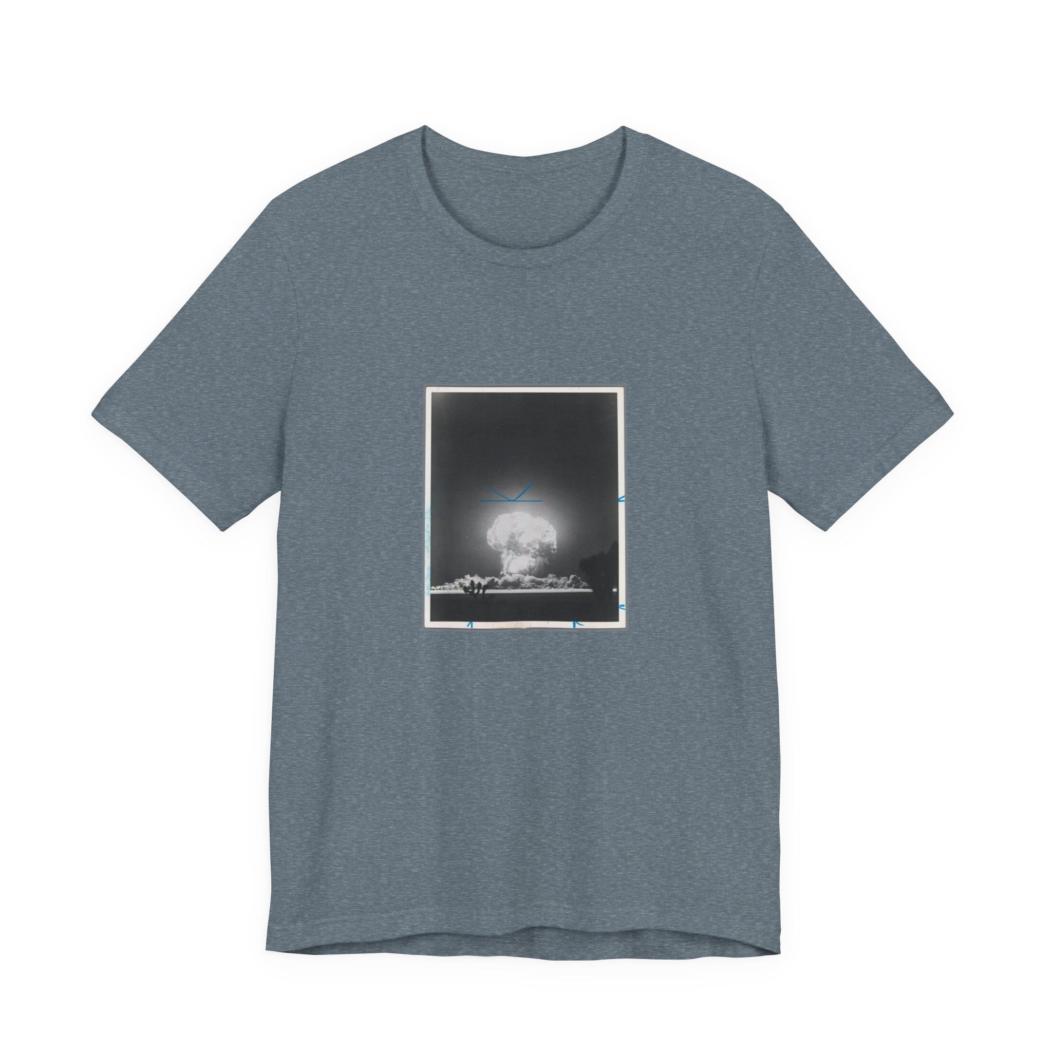 POP Culture Classics Atomic Bomb Test Image Unisex Jersey Short Sleeve T-Shirt - POPvault