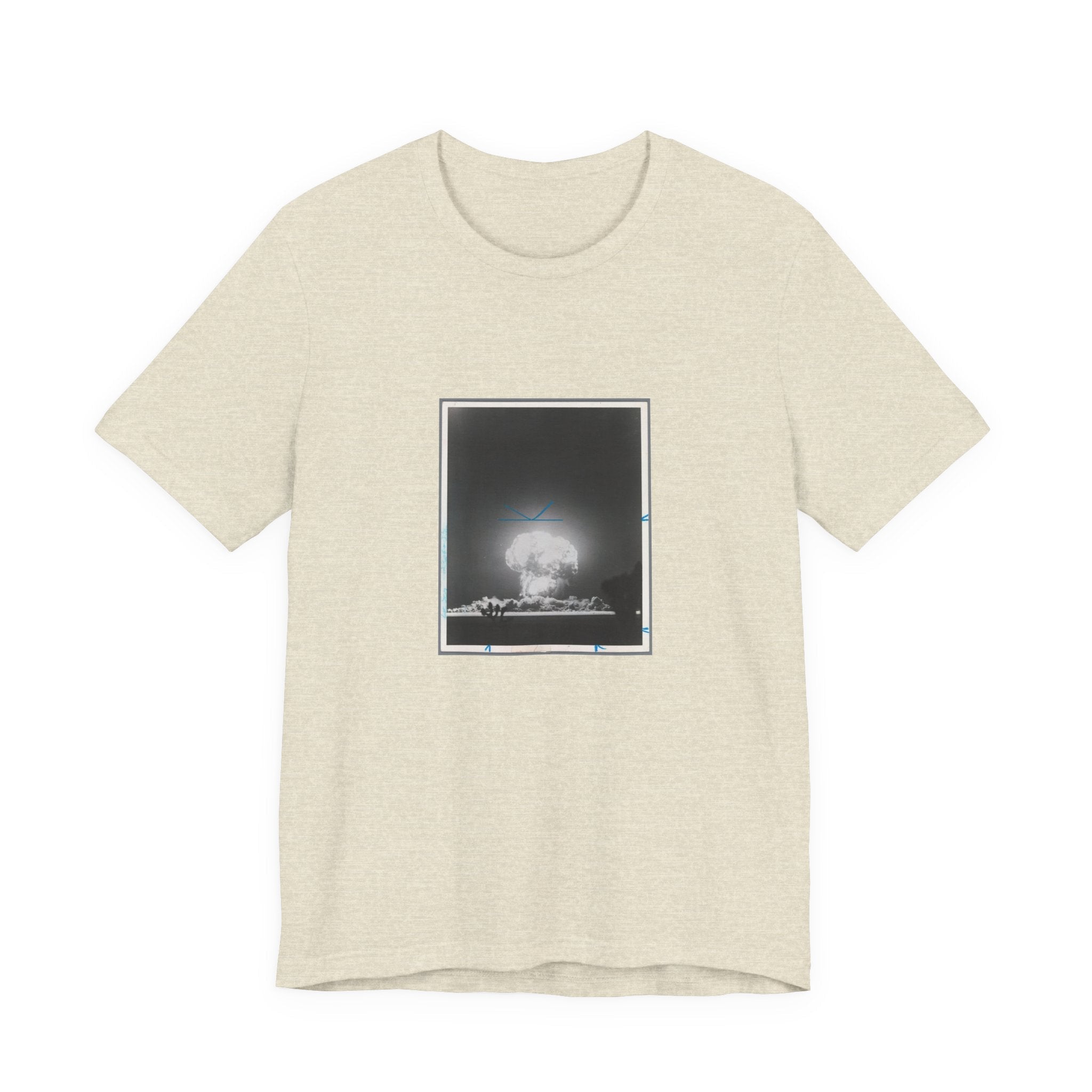 POP Culture Classics Atomic Bomb Test Image Unisex Jersey Short Sleeve T-Shirt - POPvault