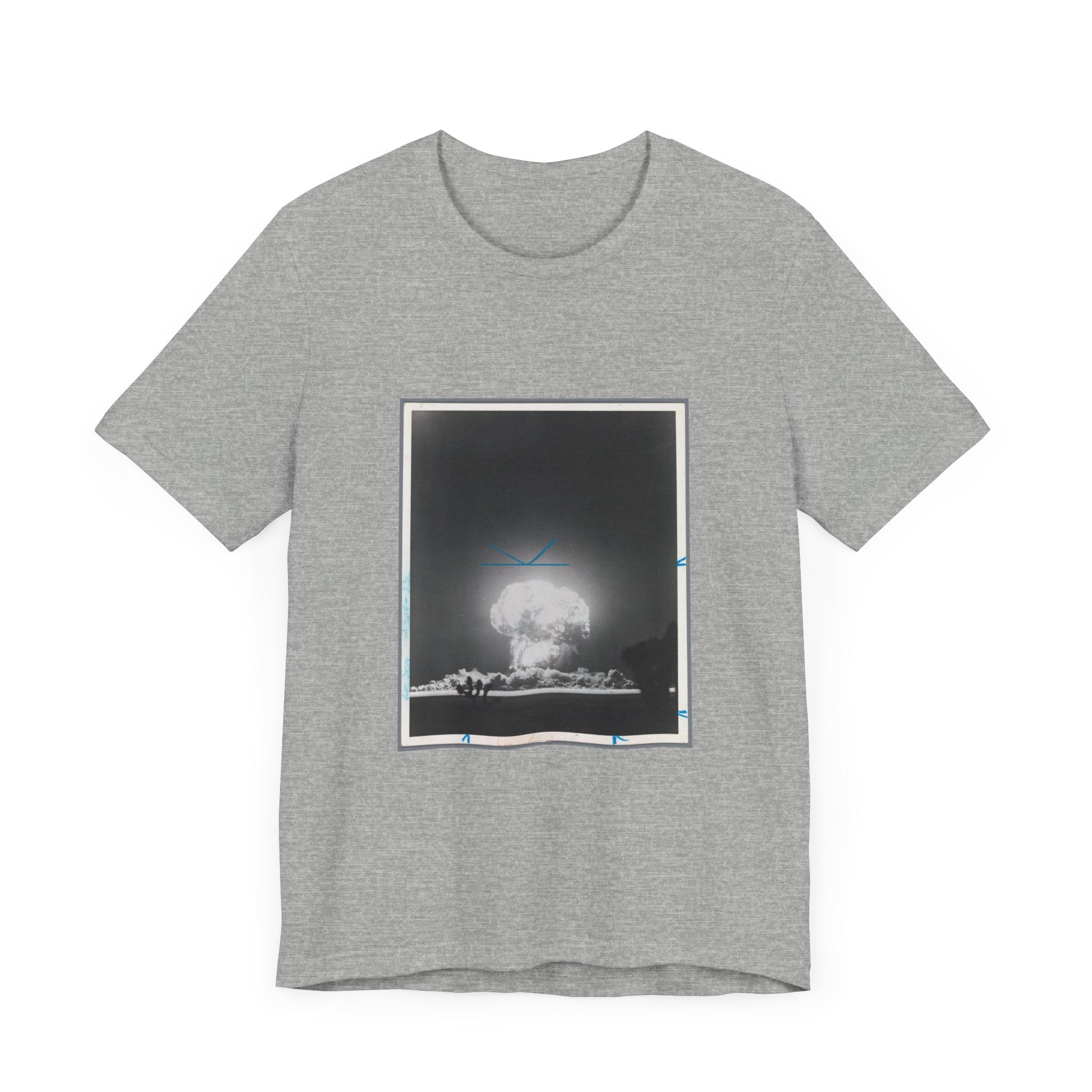 POP Culture Classics Atomic Bomb Test Image Unisex Jersey Short Sleeve T-Shirt - POPvault