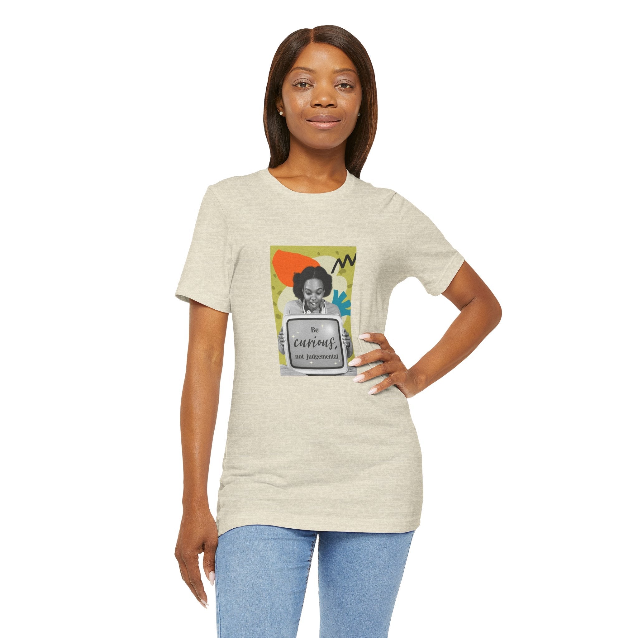 POP Culture Classics Be Curious Still Unisex Jersey Short Sleeve T-Shirt - POPvault