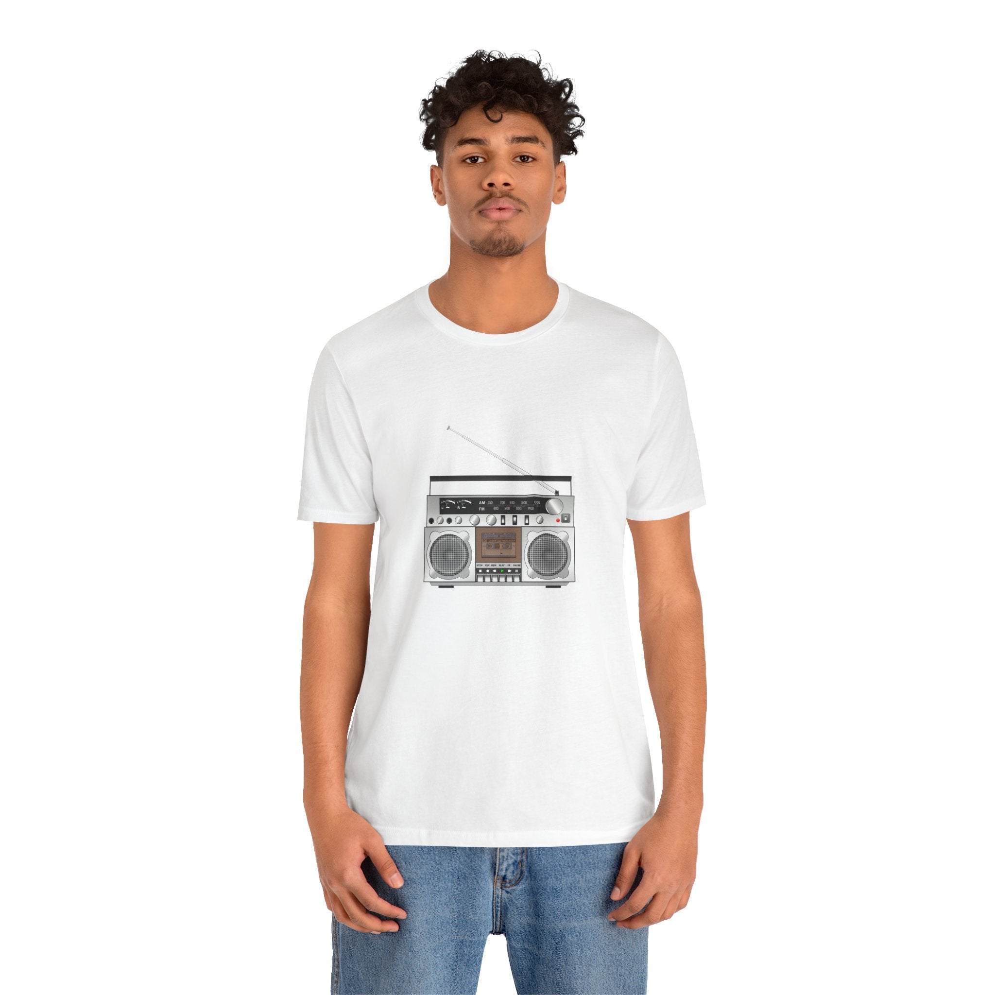 POP Culture Classics Boombox Unisex Jersey Short Sleeve T-Shirt - POPvault