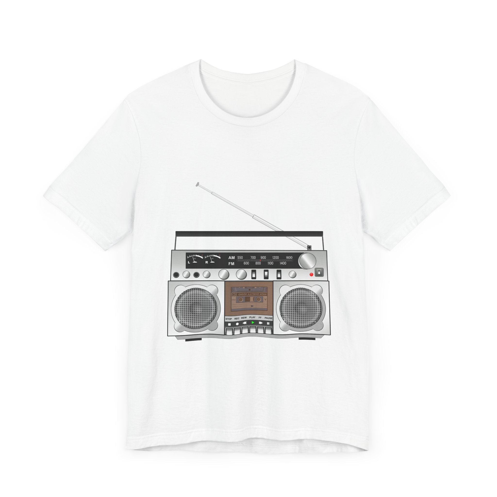 POP Culture Classics Boombox Unisex Jersey Short Sleeve T-Shirt - POPvault