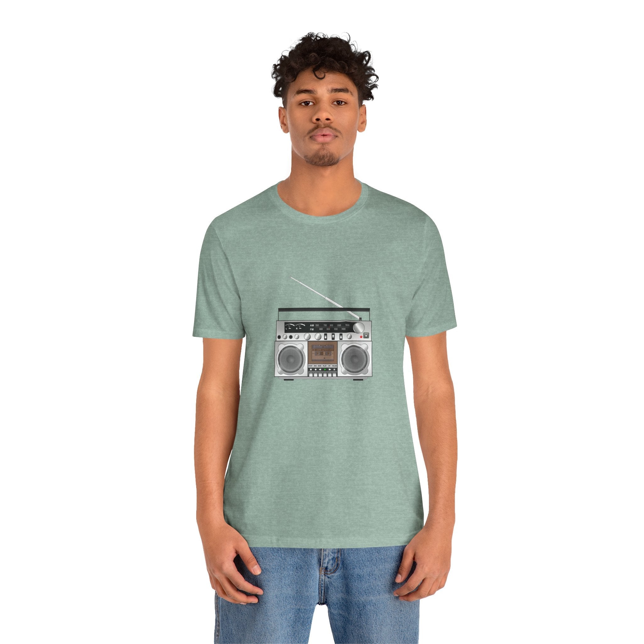 POP Culture Classics Boombox Unisex Jersey Short Sleeve T-Shirt - POPvault
