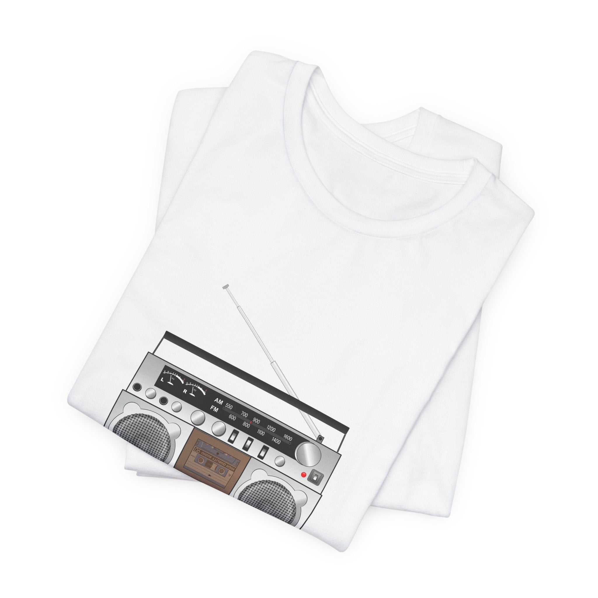 POP Culture Classics Boombox Unisex Jersey Short Sleeve T-Shirt - POPvault