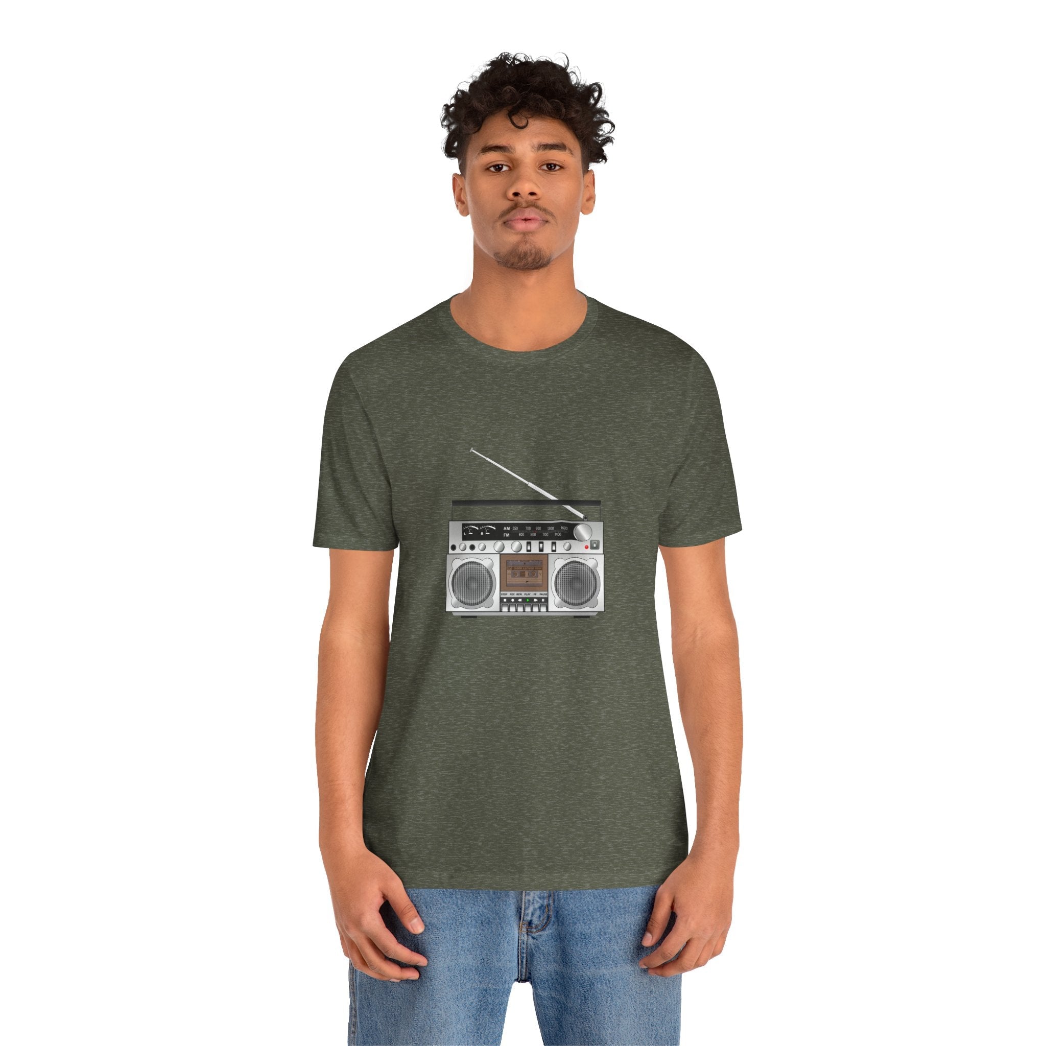 POP Culture Classics Boombox Unisex Jersey Short Sleeve T-Shirt - POPvault