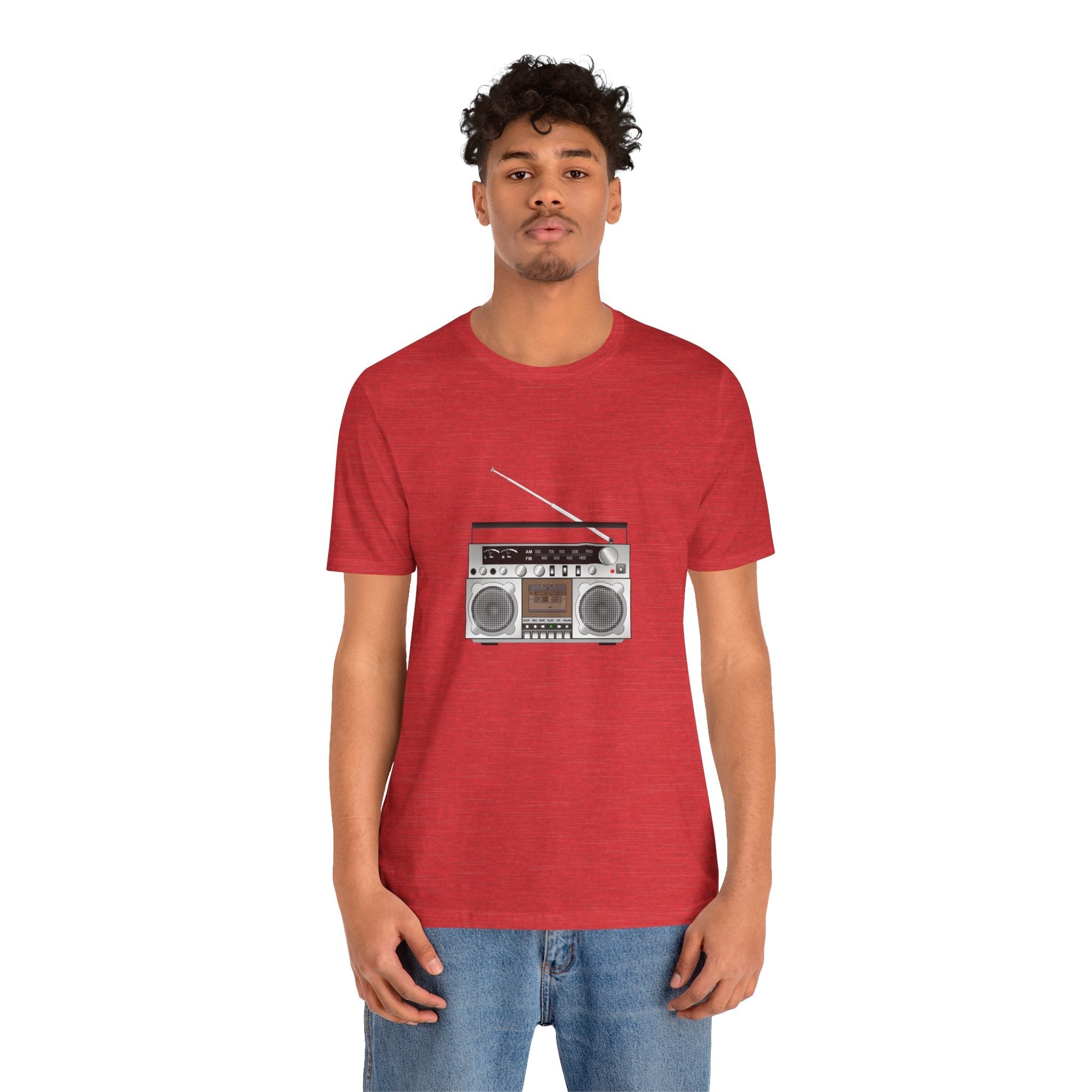 POP Culture Classics Boombox Unisex Jersey Short Sleeve T-Shirt - POPvault