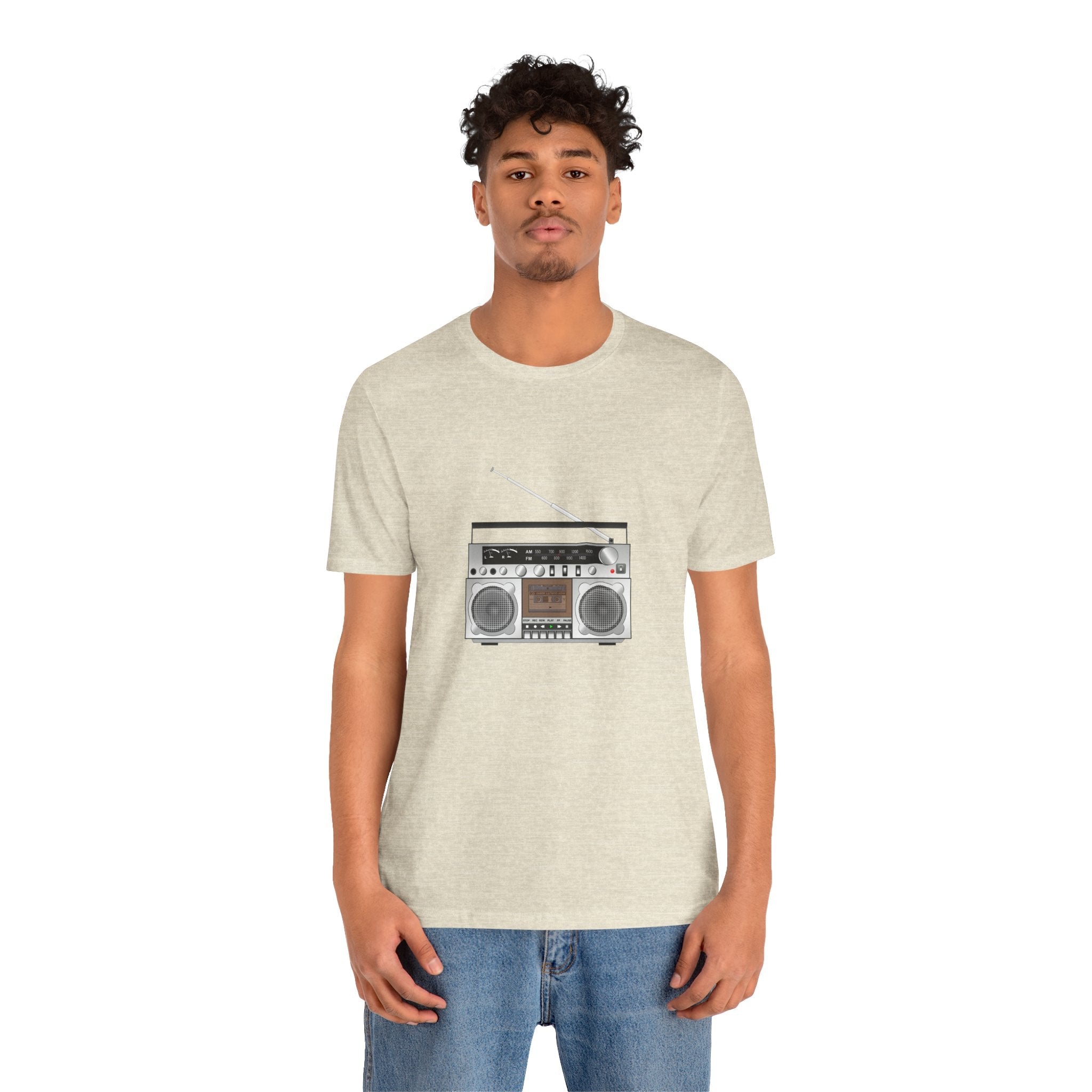 POP Culture Classics Boombox Unisex Jersey Short Sleeve T-Shirt - POPvault