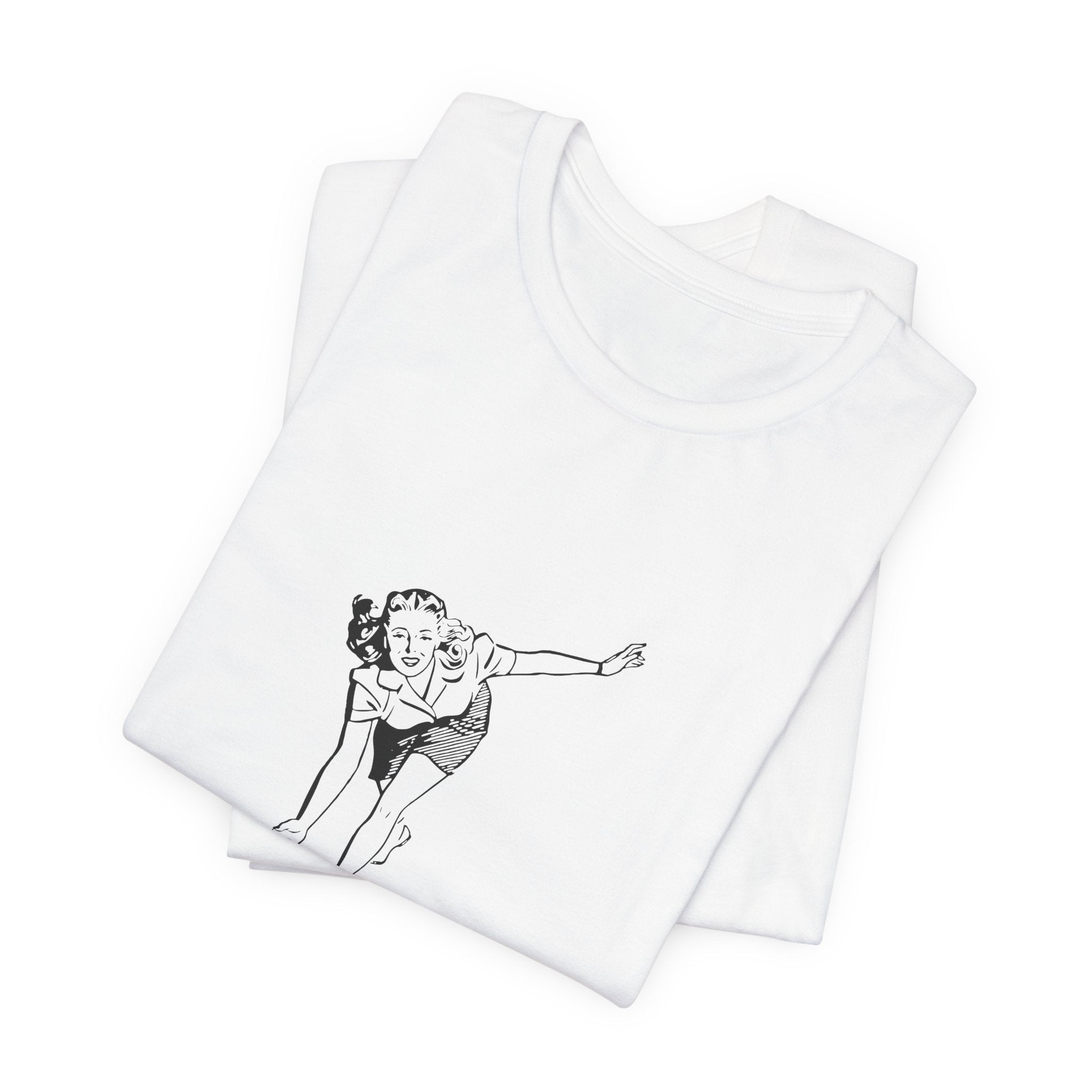 POP Culture Classics Bowling Babe Unisex Jersey Short Sleeve T-Shirt - POPvault