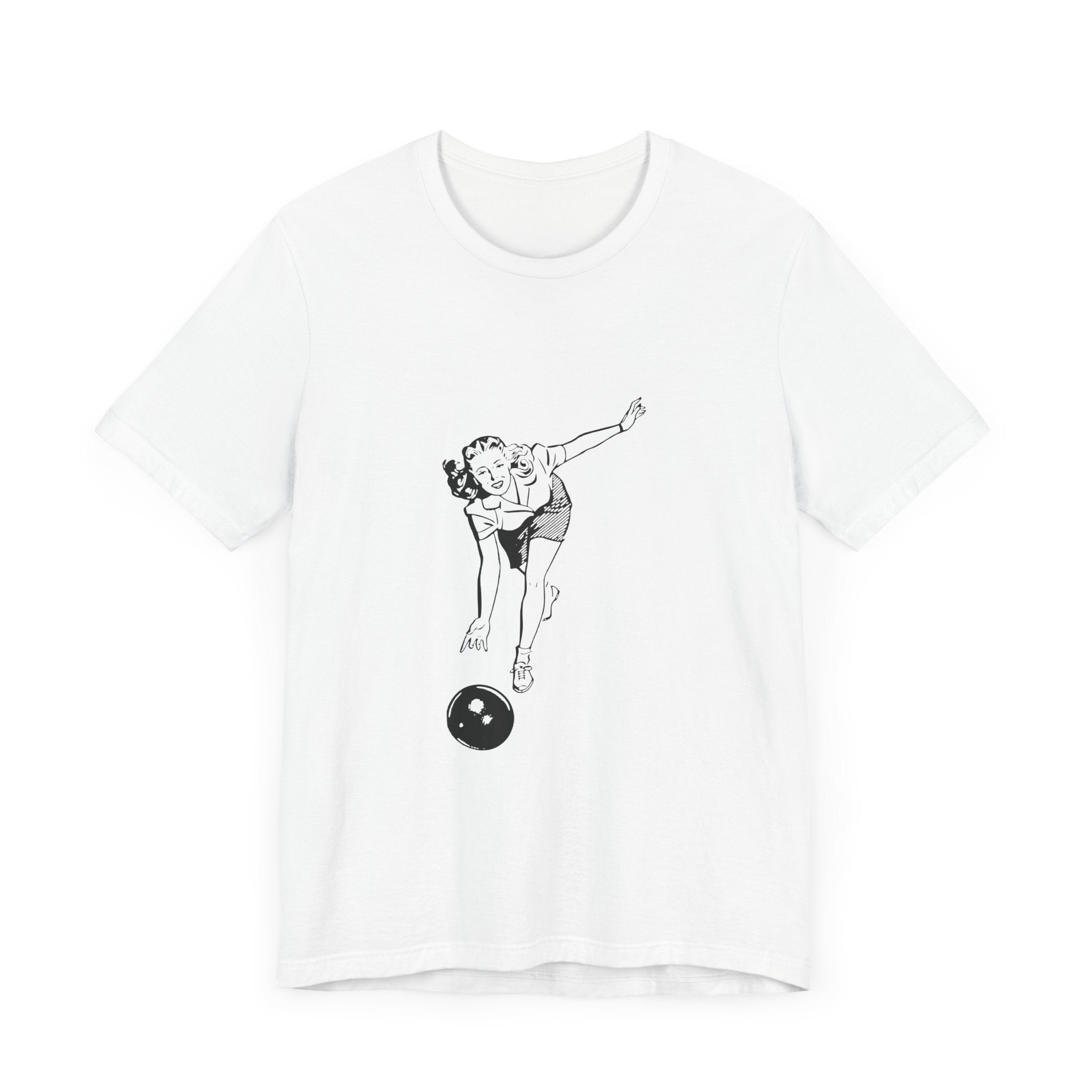 POP Culture Classics Bowling Babe Unisex Jersey Short Sleeve T-Shirt - POPvault