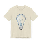 POP Culture Classics Bulb in Blue Unisex Jersey Short Sleeve T-Shirt - POPvault