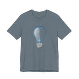 POP Culture Classics Bulb in Blue Unisex Jersey Short Sleeve T-Shirt - POPvault