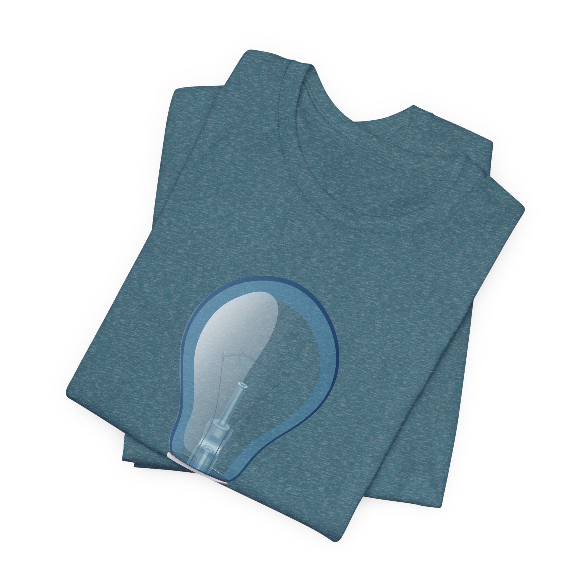 POP Culture Classics Bulb in Blue Unisex Jersey Short Sleeve T-Shirt - POPvault