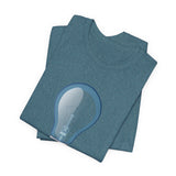 POP Culture Classics Bulb in Blue Unisex Jersey Short Sleeve T-Shirt - POPvault