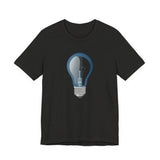POP Culture Classics Bulb in Blue Unisex Jersey Short Sleeve T-Shirt - POPvault