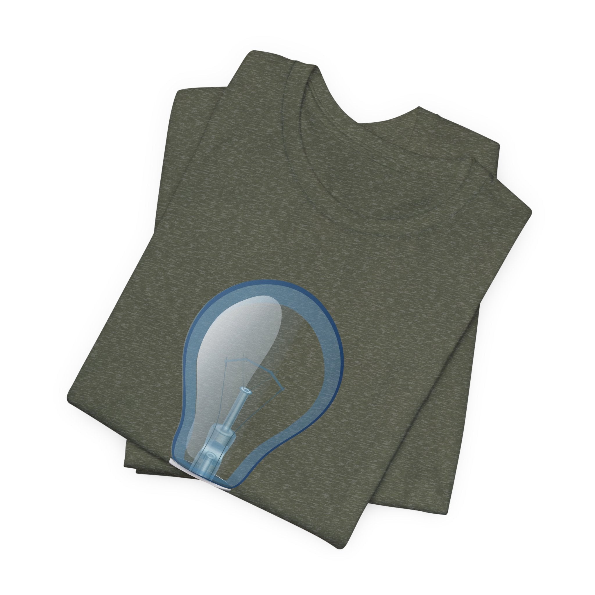 POP Culture Classics Bulb in Blue Unisex Jersey Short Sleeve T-Shirt - POPvault