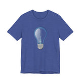 POP Culture Classics Bulb in Blue Unisex Jersey Short Sleeve T-Shirt - POPvault