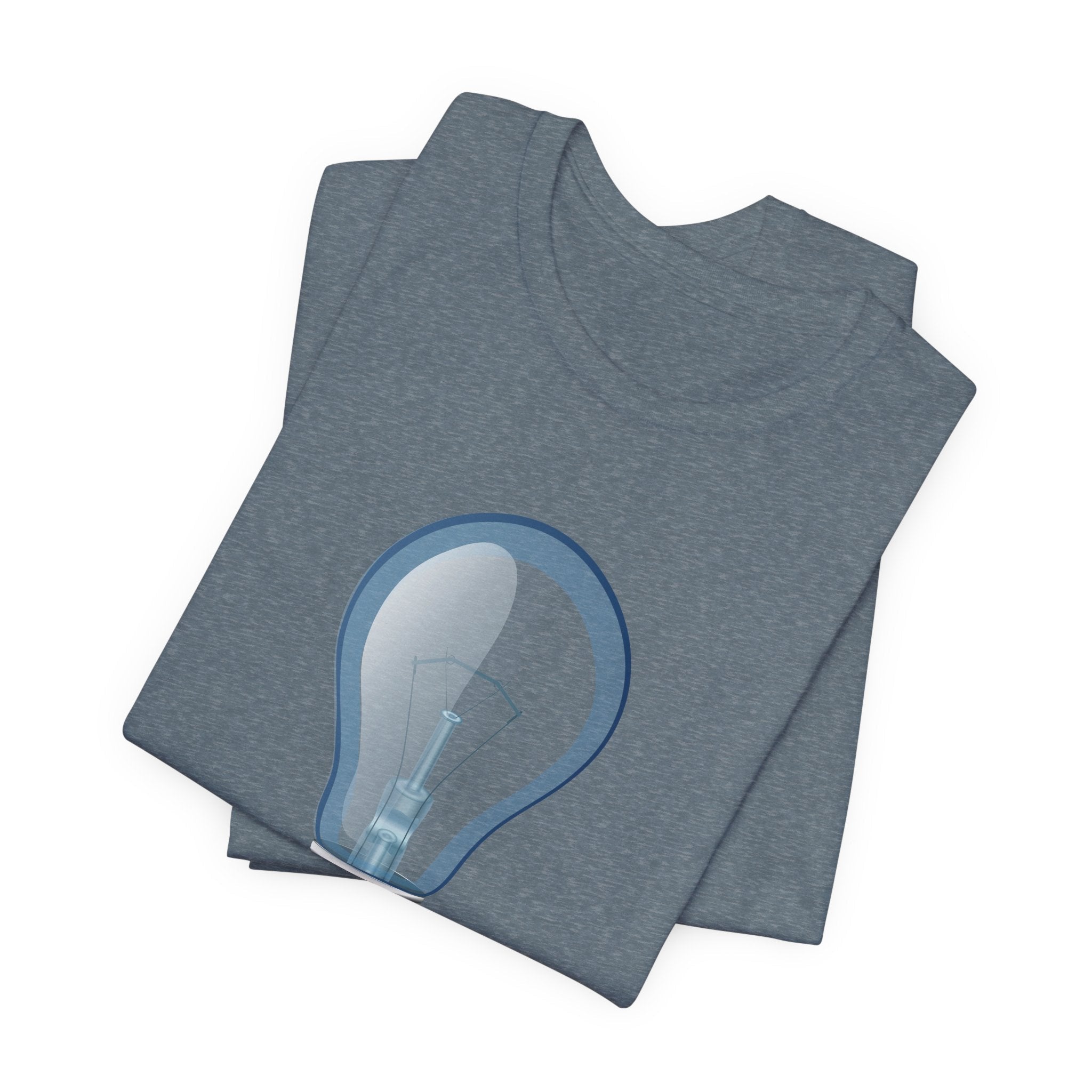 POP Culture Classics Bulb in Blue Unisex Jersey Short Sleeve T-Shirt - POPvault