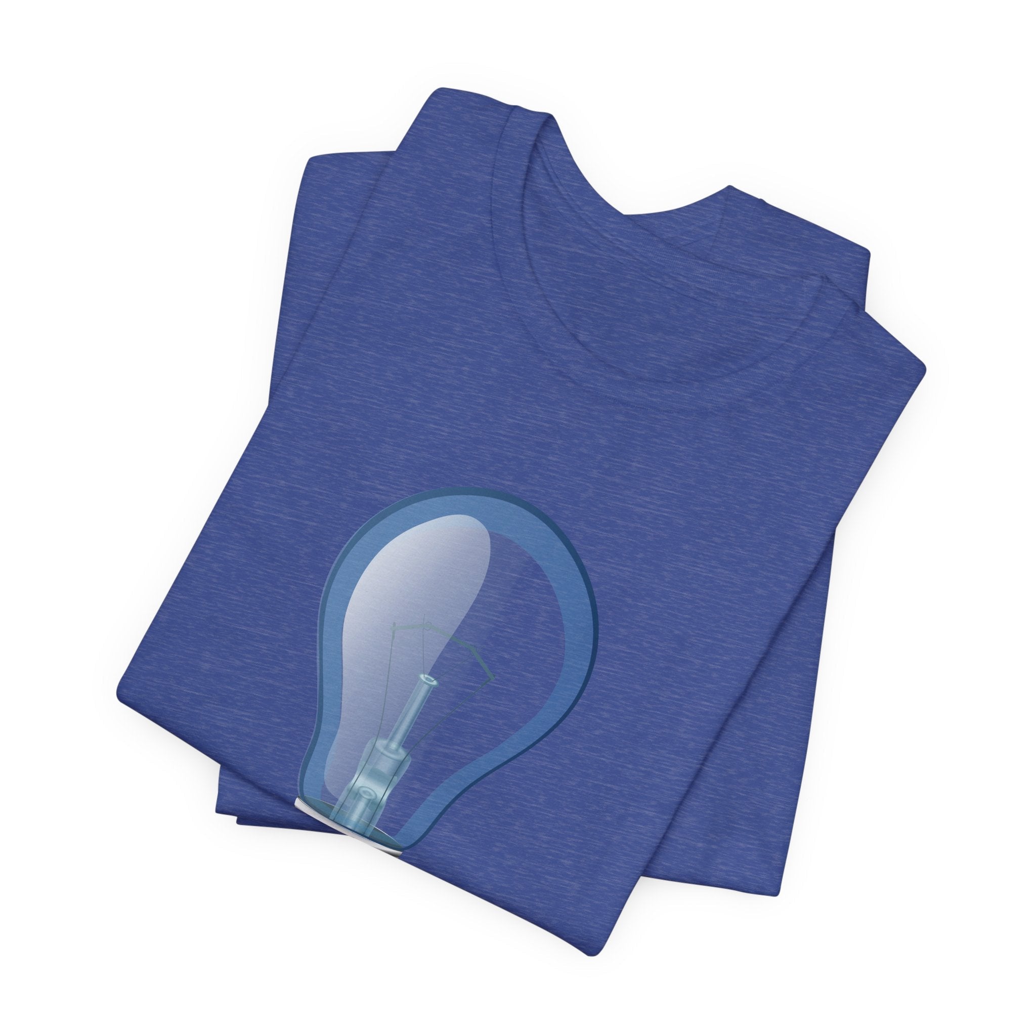 POP Culture Classics Bulb in Blue Unisex Jersey Short Sleeve T-Shirt - POPvault